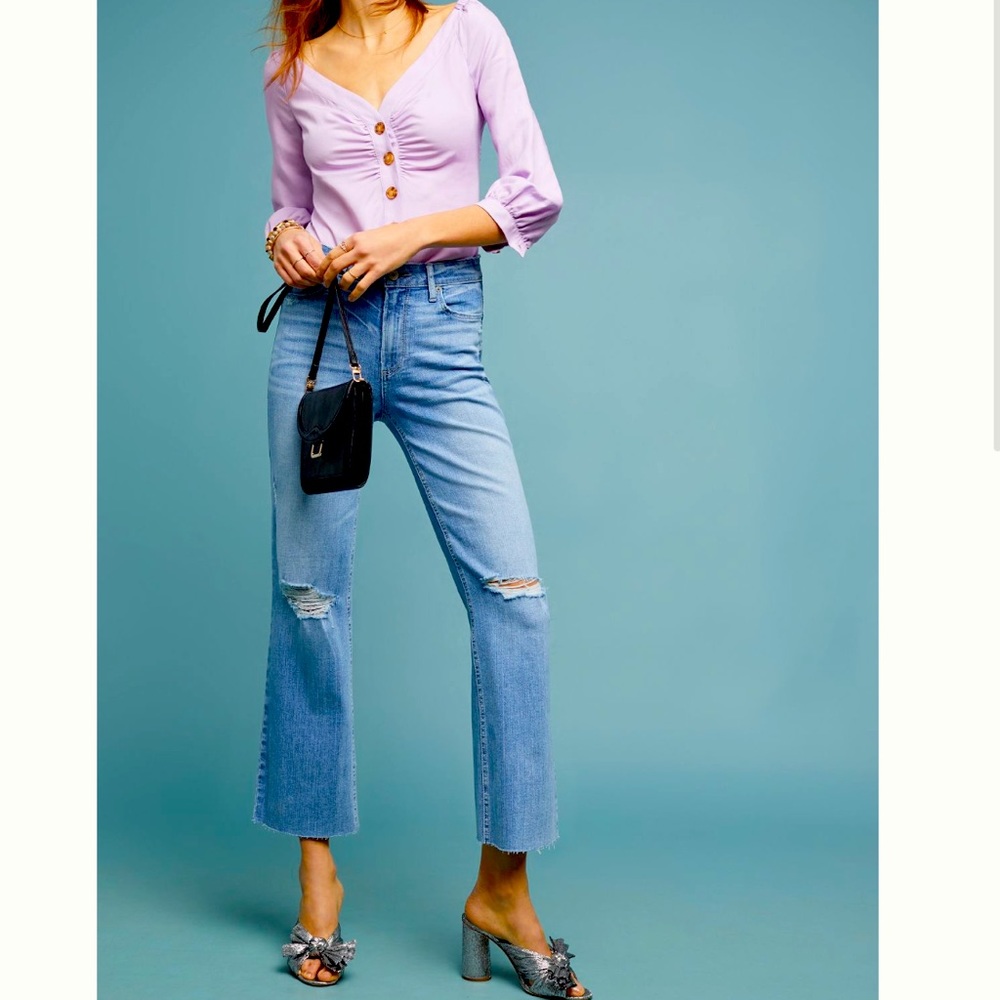 PAIGE ATLEY HIGH-RISE FLARE JEANS